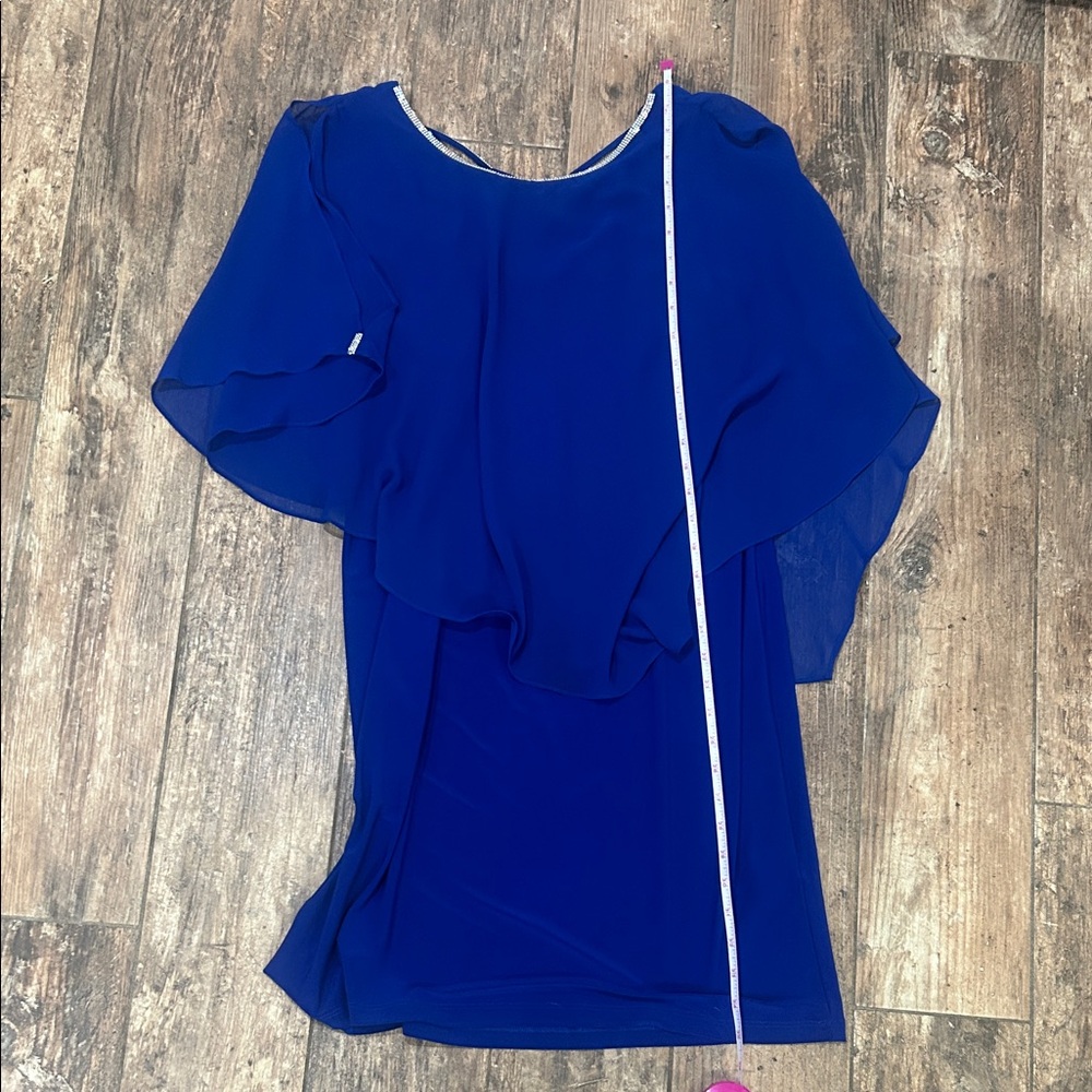 MSK Royal Blue Asymmetrical Dress - Picture 12 of 13